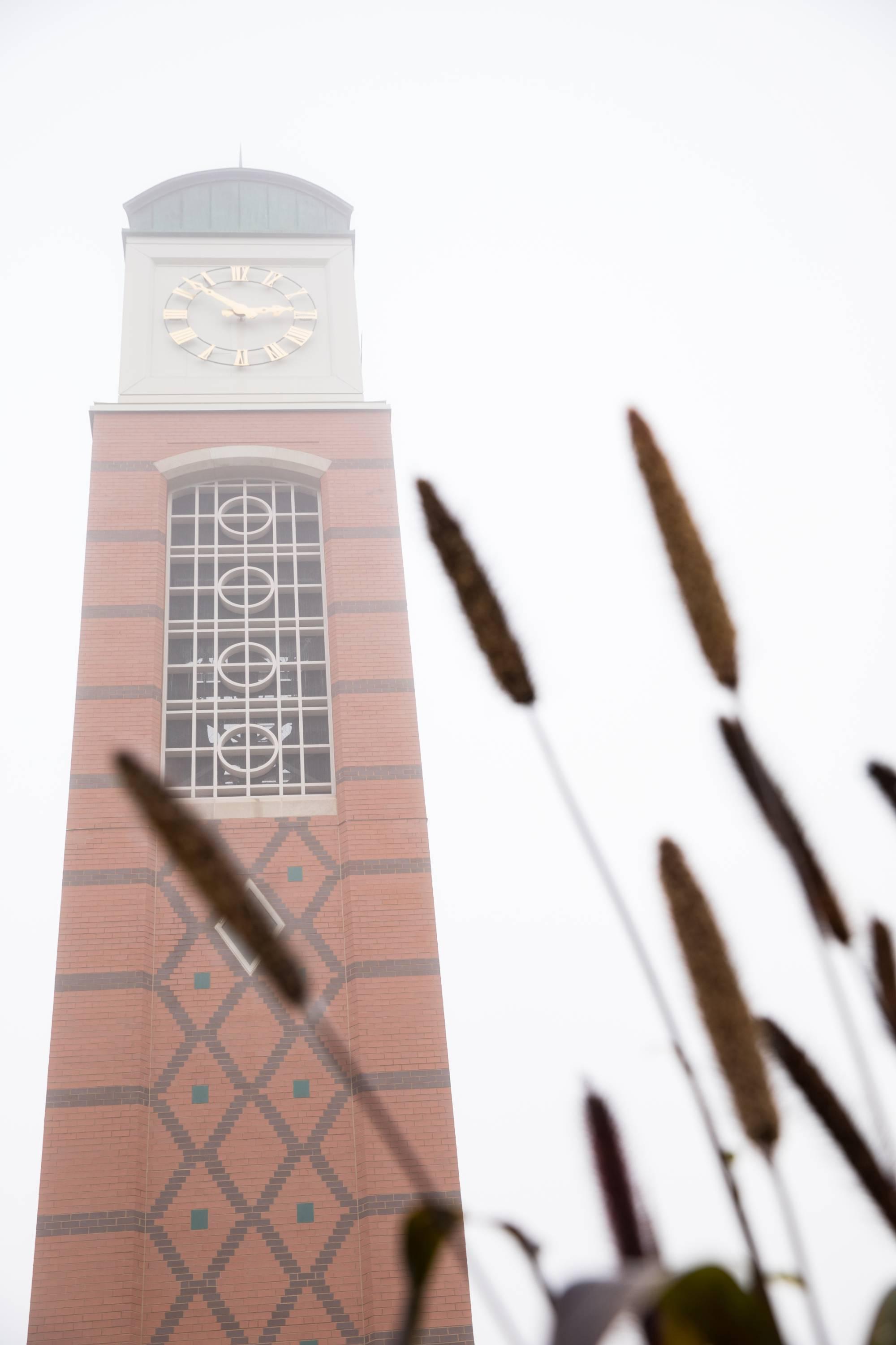 Tablet Foggy Clock Tower